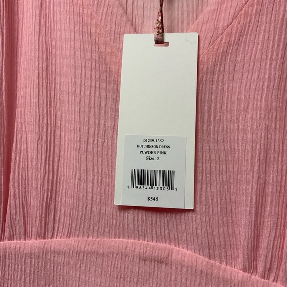 LoveShackFancy Hutchinson Midi Dress in Powder Pink - Picture 9 of 9